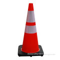 70cm flexible traffic cones with fluorescent orange color